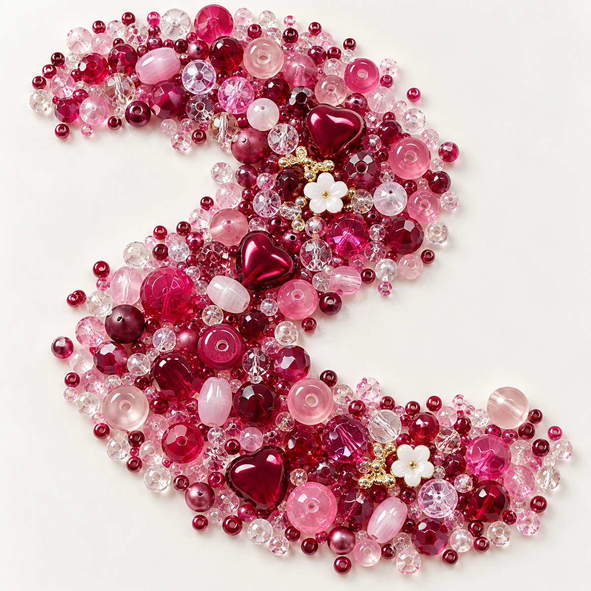 ✨【NEW】Seed Bead-Berry Blush — original studio product photograph