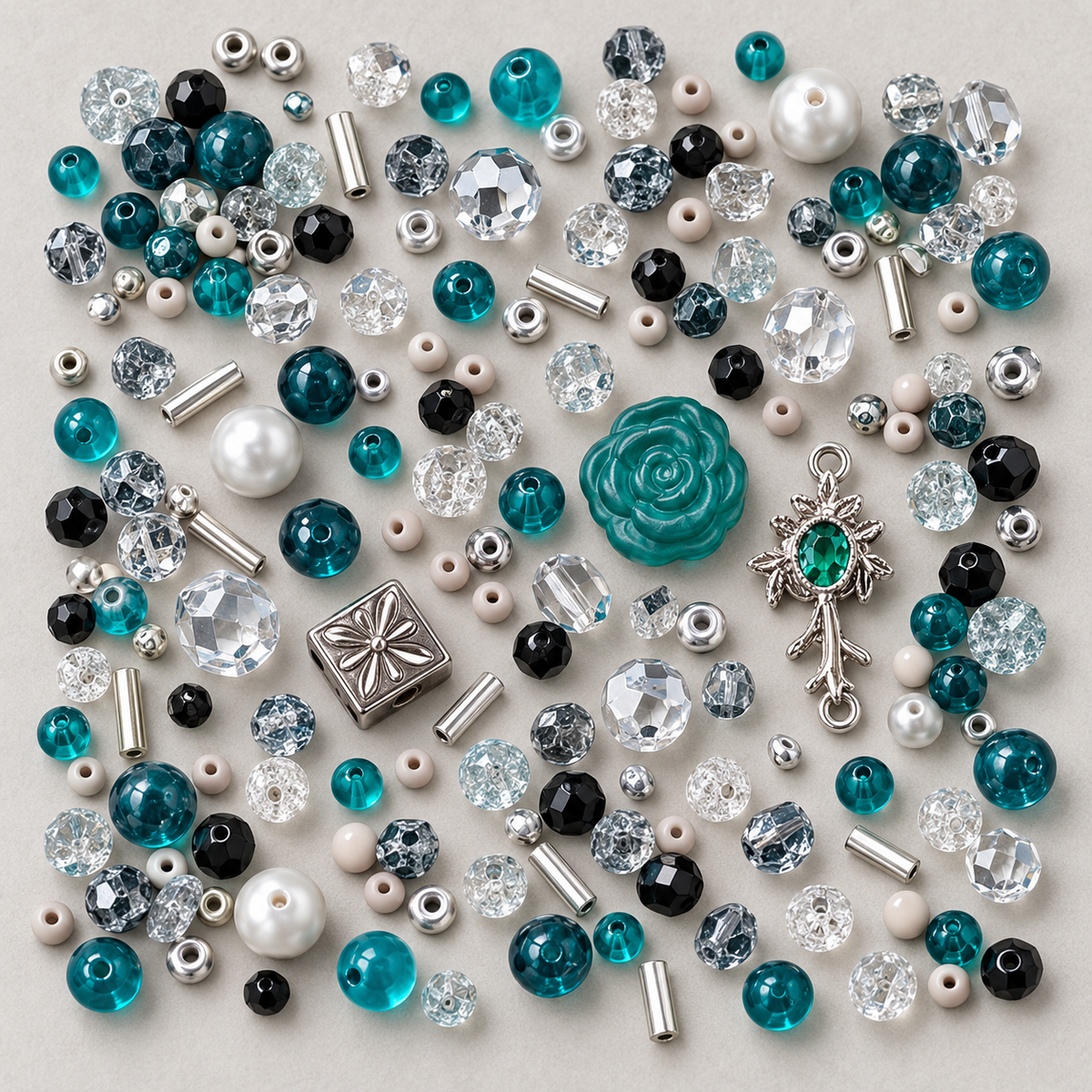✨【NEW】Seed Bead-Teal Mist — original studio product photograph