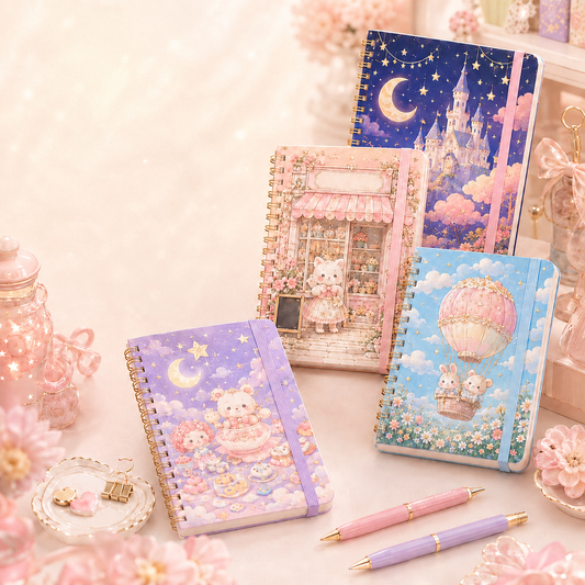 Cute cartoon notebooks from BunniMemo. Please select the correct price option before placing your order.