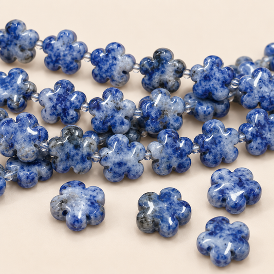 Flower&heart Crystal beads — original studio product photograph