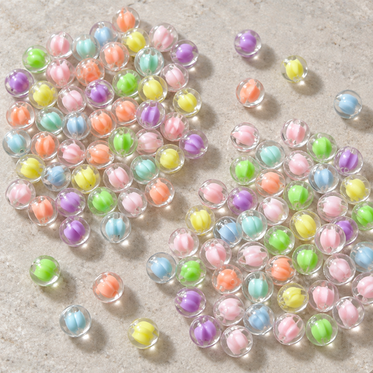 ✨【NEW】Pumpkin Core | Transparent Inner Color Acrylic For DIY Craft — original studio product photograph