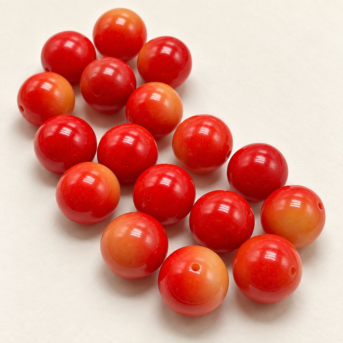 [NEW] Large 19-20.5mm Gradient Round Bodhi | Smooth Glossy Bodhi Beads for DIY Handmade Jewelry — original studio product photograph