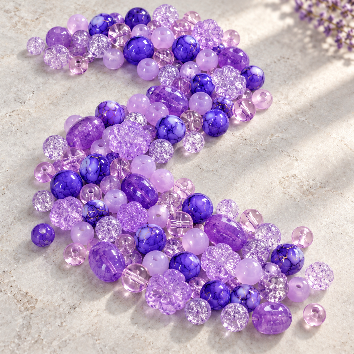 ✨【NEW】Glass-Lavender Veil — original studio product photograph