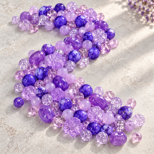 ✨【NEW】Glass-Lavender Veil — original studio product photograph