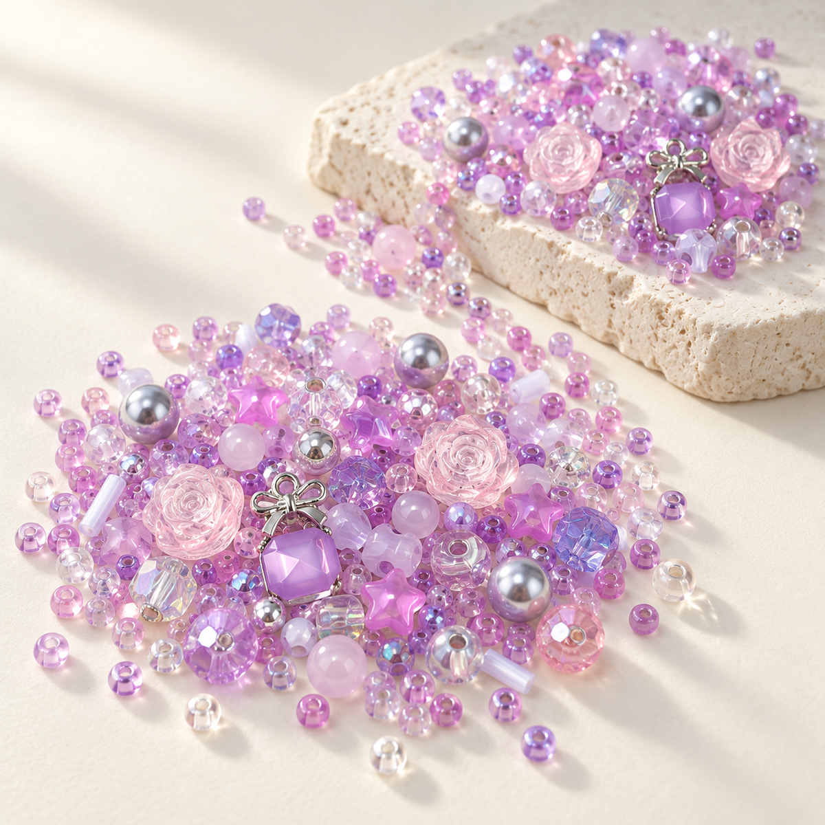 ✨【NEW】Seed Bead-Lavender Amethyst — original studio product photograph