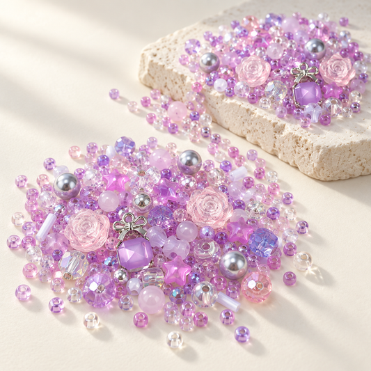 ✨【NEW】Seed Bead-Lavender Amethyst — original studio product photograph