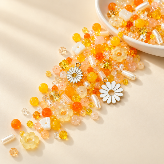 ✨【NEW】Seed Bead-Sunny Petal — original studio product photograph