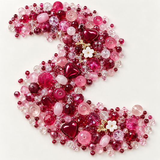 ✨【NEW】Seed Bead-Berry Blush — original studio product photograph