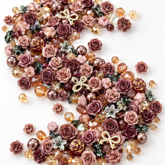 ✨【NEW|B1G1】Soft Flower set-Mauve Noir — original studio product photograph